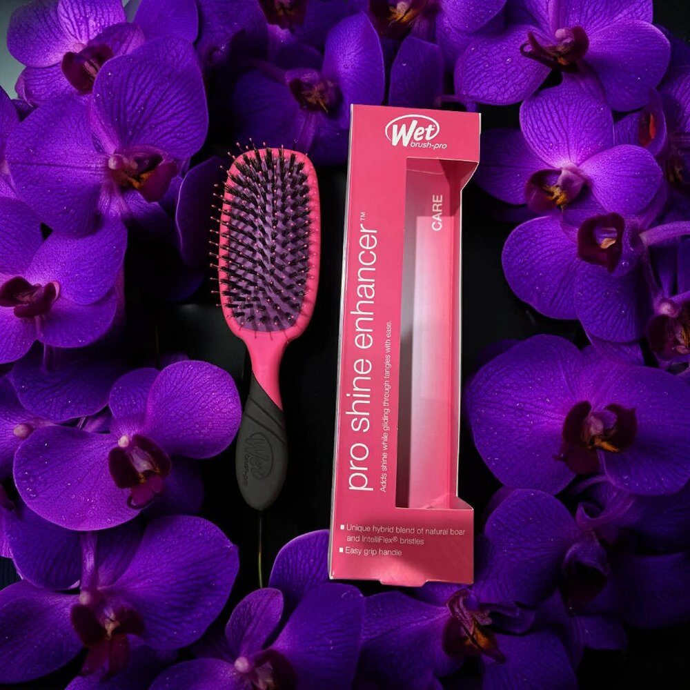 Wet Brush Pro Shine Enhancer Hair Brush  Pink